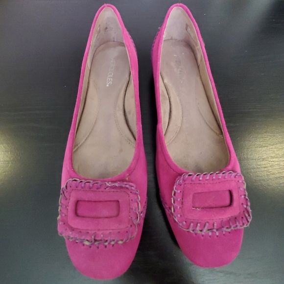 Purple suede Aerosole flats - Picture 2 of 8